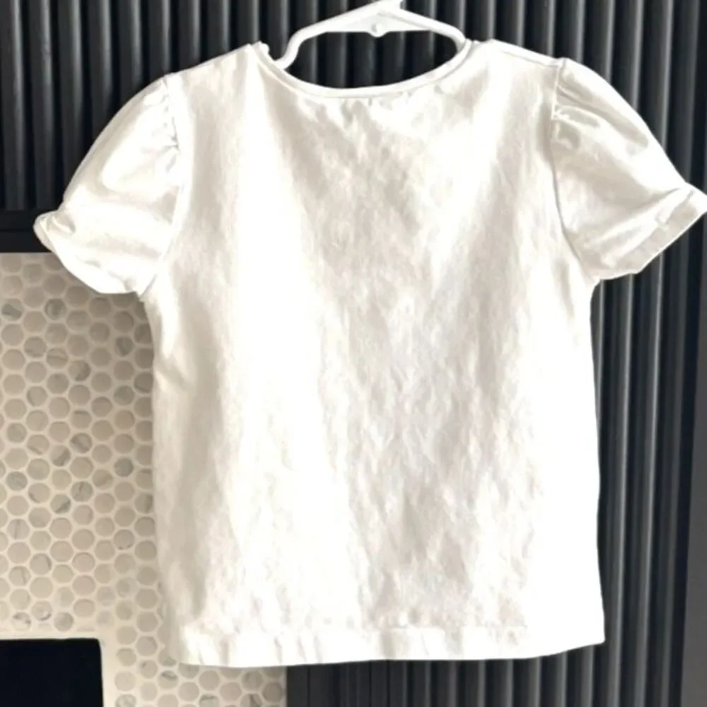 Mayoral Girls Size 6 Years White Girl with Sunglasses Sequin Graphic T-Shirt - Picture 3 of 4